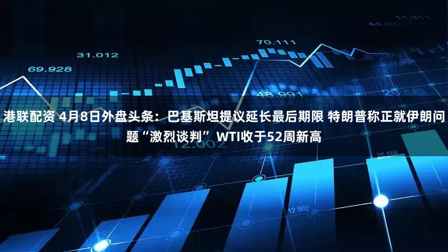 港联配资 4月8日外盘头条:巴基斯坦提议延长最后期限 特朗普称正就伊朗问题“激烈谈判” WTI收于52周新高